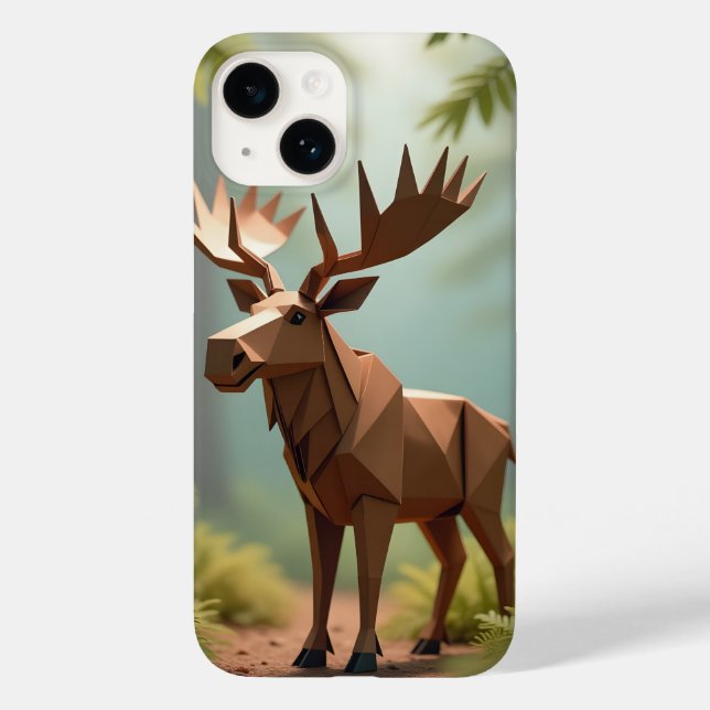 Origami Moose  Case-Mate iPhone Case (Back)