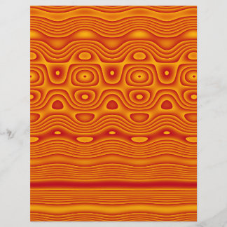 Origami Paper, Abstract Digital Tribal Art, Orange Flyer