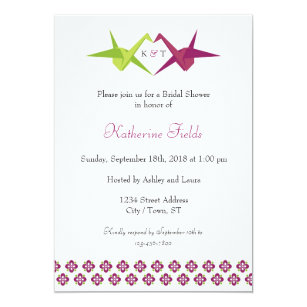 Paper Crane Wedding Invitations 8