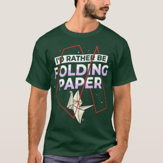 Origami Paper Folding Easy Crane Japanese T-Shirt