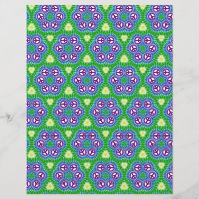 Origami Paper Green Blue Customisable Hobby Art (Front)