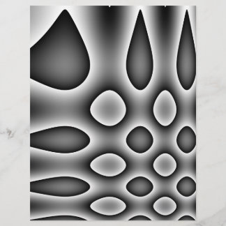 Origami Paper, Grey Abstract Dots & Teardrops Flyer