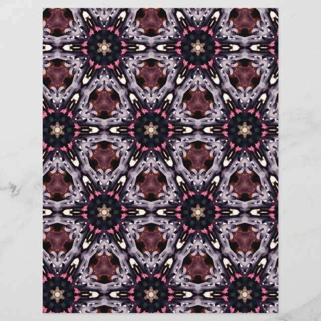 Origami Paper Maroon Grey Customisable Hobby Art (Front)