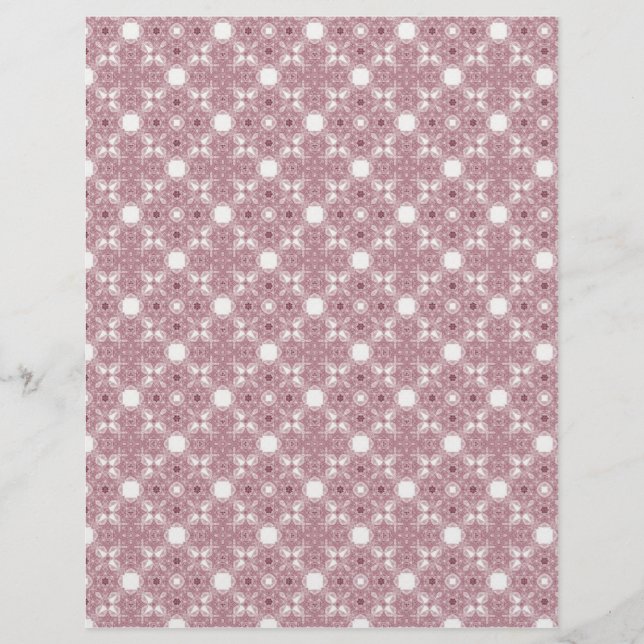 Origami Paper Mauve White Customisable Hobby Art (Front)