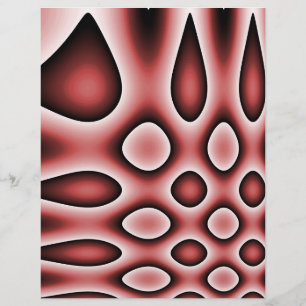 Origami Paper, Red Abstract Dots & Teardrops Flyer