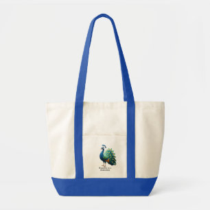 Origami Peacock T-shirt women's Tote Bag