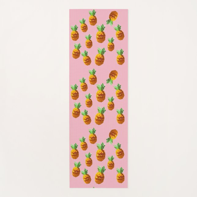 Origami Pineapples Yoga Mat (Front)