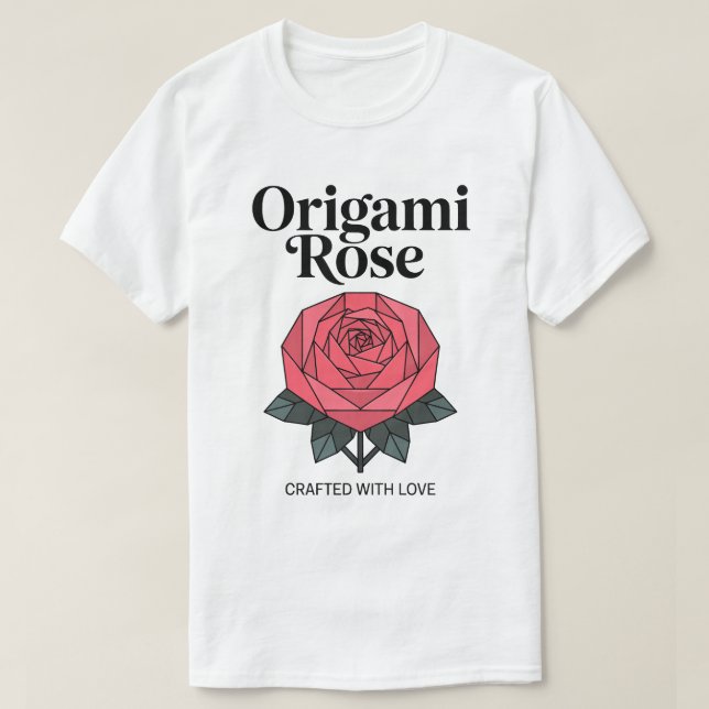 Origami Rose Tee (Design Front)