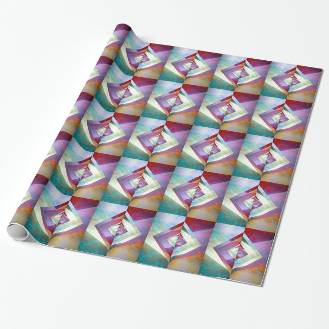 Origami Sky Gift Wrap (Unrolled)
