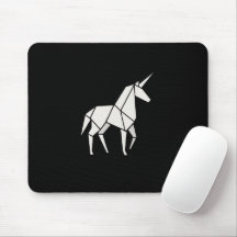 ORIGAMI UNICORN Mousepad