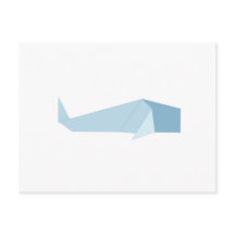Origami whale