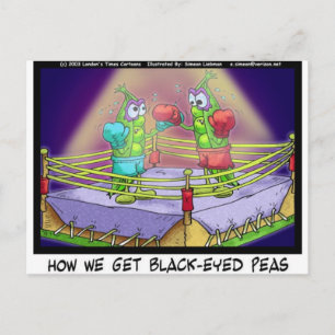 Origin Of Black Eye Peas Funny Boxing Tees/Gifts Postcard