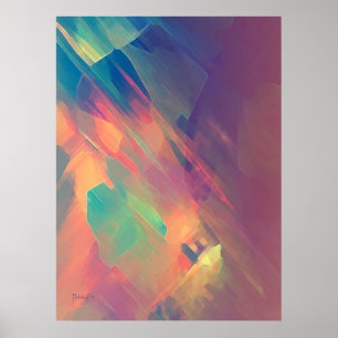 Origin of thought - abstract painting print