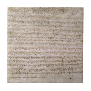 ORIGINAL 1215 Magna Carta British Library Ceramic Tile