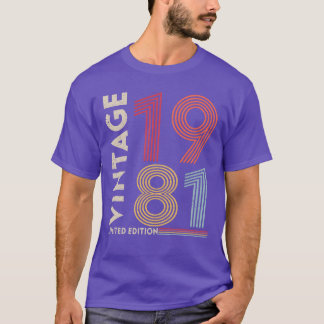 Original 1981 Vintage Vintage Retro Anniversary fr T-Shirt