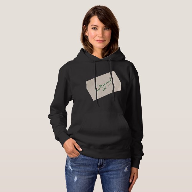 original 1 Black Women's Pullover Hoodie  (Front Full)
