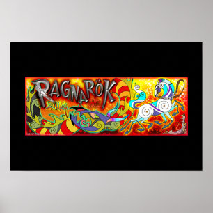 Original 2014 RAGNAROK Memorial Poster Black