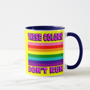 Original 8 striped flag LGBT gay pride. Mug