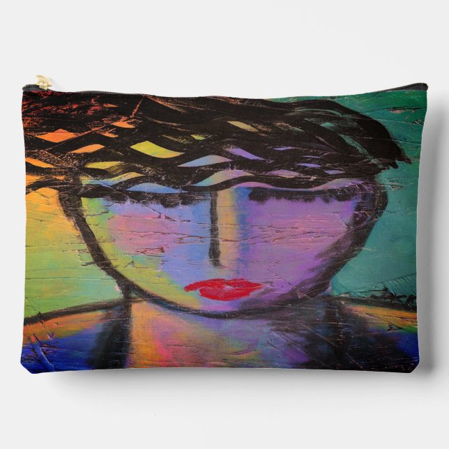 Original Abstract Art Accessory Pouch (Front)