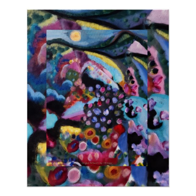 Original Abstract Art by T.R.Sapp Poster (Front)