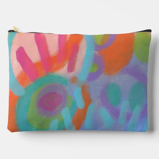 Original Abstract Art Carry All Pouch (Front)