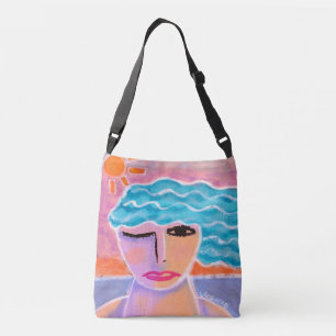 Original Abstract Art Crossbody Bag