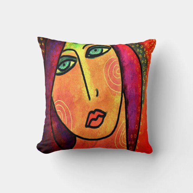 Original Abstract Art Cushion (Front)