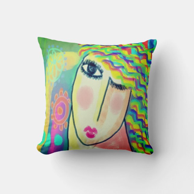 Original Abstract Art Cushion (Front)