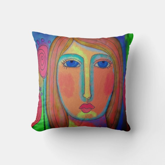 Original Abstract Art Cushion (Front)