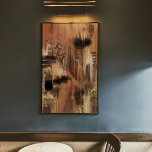 Original abstract art painting print dark brown<br><div class="desc">An original abstract vertical art painting print - This piece is gloomy, dark, rich in contrast with a hint of black, eye catching brown and beige hues which is best for home or office decor. It also comes in other colours of your choice. Choose from available colour palette or contact...</div>