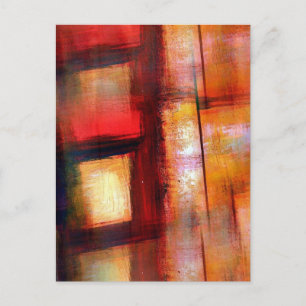 Original Abstract Art Postcard