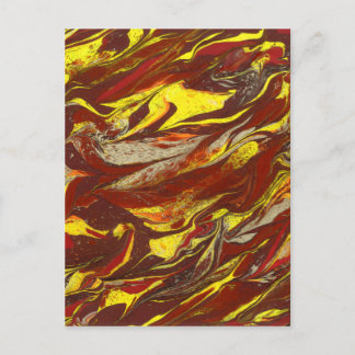 Original abstract art postcard