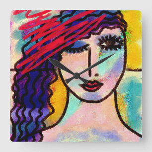 Original Abstract Art Wall Clock