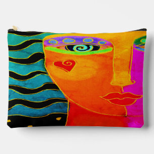 Original Abstract Digital Art Accessory Pouch