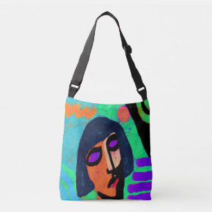 Original Abstract Digital Art Crossbody Bag
