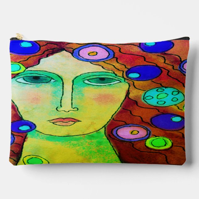 Original Abstract Digital Art on Print Cut Sew Bag (Front)