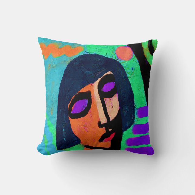 Original Abstract Digital Painting Cushion (Front)