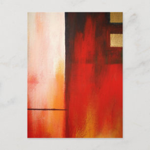 Original Abstract Painting Art Postcard
