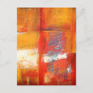 Original Abstract Painting Art Postcard