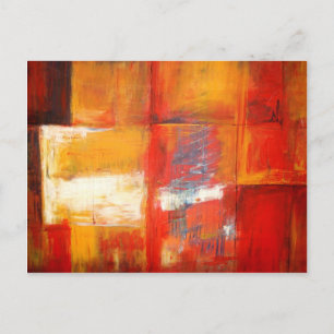 Original Abstract Painting Art Postcard