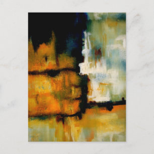 Original Abstract Painting Postcard