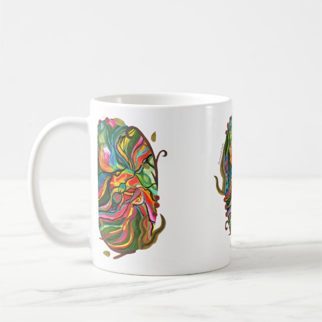 Original Abstract Portal Pattern Coffee Mug (Left)
