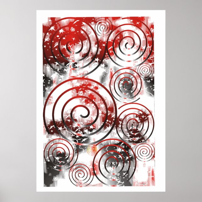Original Abstract The Top black/red/white Poster (Front)
