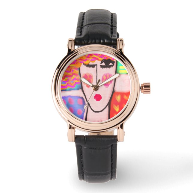 Original Abstract Wearable Art Watch (Front)