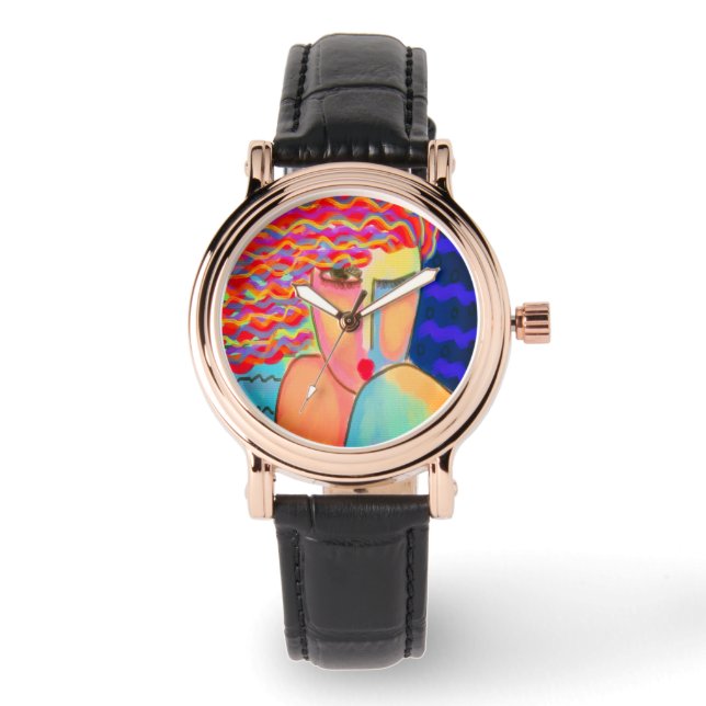 Original Abstract Wearable Art Watch (Front)