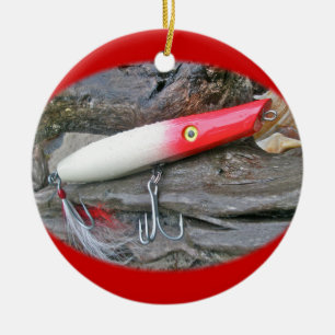 Original AJS Pencil Popper Fishing Lure Ceramic Tree Decoration