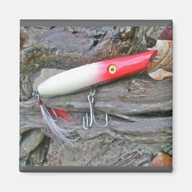Original AJS Pencil Popper Fishing Lure Magnet (Front)