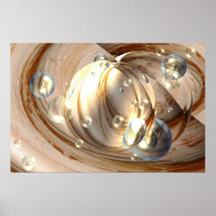 Original Art - Abstract Balls Print Poster