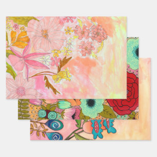Original Art Artist Background Wrapping Collage Paper Sheet