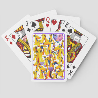 Original Art Chalk Pastel  Playing Cards